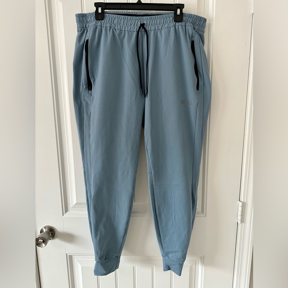 NoBull Mens Joggers Size XL Steel Blue - LIKE NEW